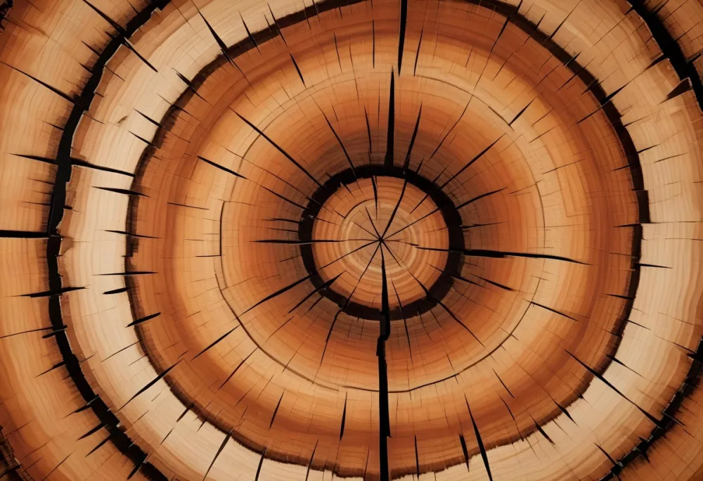Oil Painting Close Up Of A Cross Section Of A Tree Trunk Showcasing Concentric Growth Rings In Various Shades Of Brown With Visible Patterns And Grain Patterns Creative Extremely Detailed Brush Stroke 15 4a0e