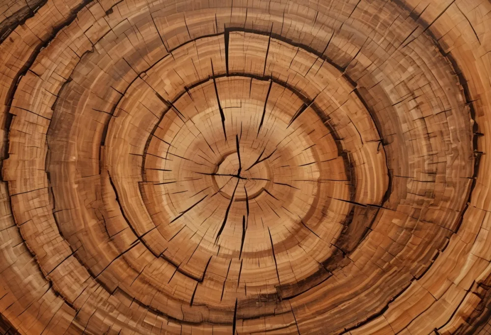 Oil Painting Close Up Of A Cross Section Of A Tree Trunk Showcasing Concentric Growth Rings In Various Shades Of Brown With Visible Patterns And Grain Patterns Creative Extremely Detailed Brush Stroke 24 06b6