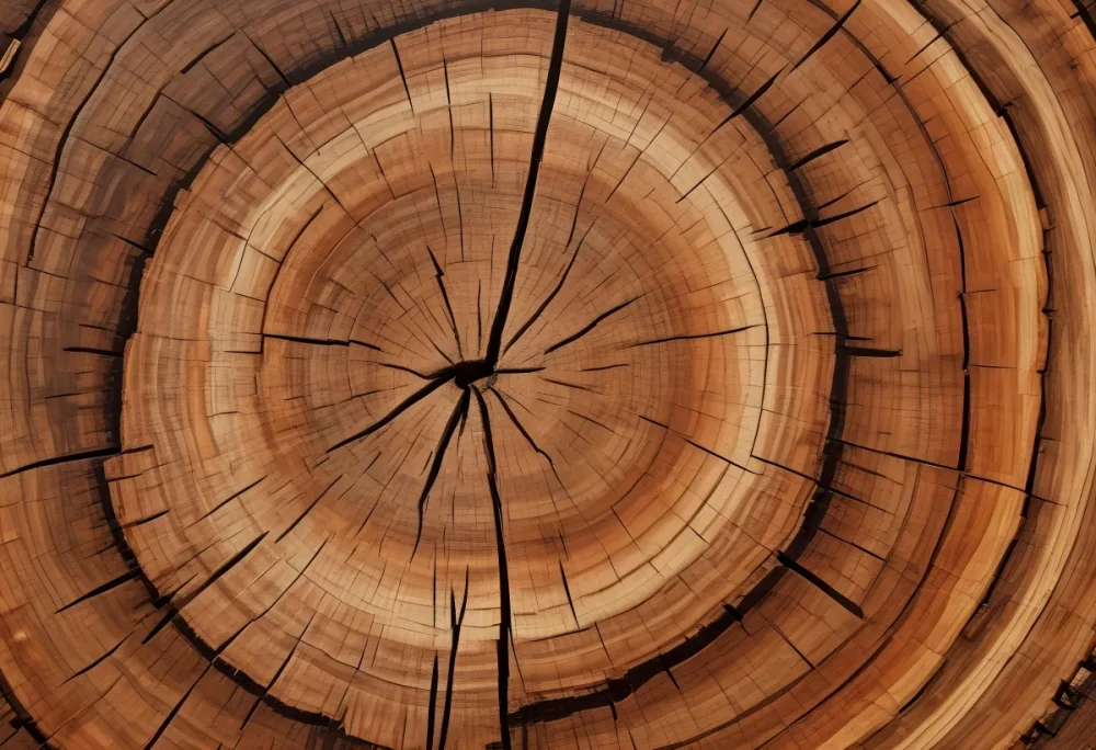 Oil Painting Close Up Of A Cross Section Of A Tree Trunk Showcasing Concentric Growth Rings In Various Shades Of Brown With Visible Patterns And Grain Patterns Creative Extremely Detailed Brush Stroke 3 A90f