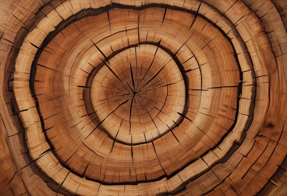Oil Painting Close Up Of A Cross Section Of A Tree Trunk Showcasing Concentric Growth Rings In Various Shades Of Brown With Visible Patterns And Grain Patterns Creative Extremely Detailed Brush Stroke 4 Ea63