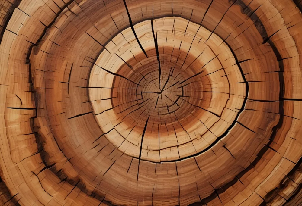 Oil Painting Close Up Of A Cross Section Of A Tree Trunk Showcasing Concentric Growth Rings In Various Shades Of Brown With Visible Patterns And Grain Patterns Creative Extremely Detailed Brush Stroke 6 9a6e