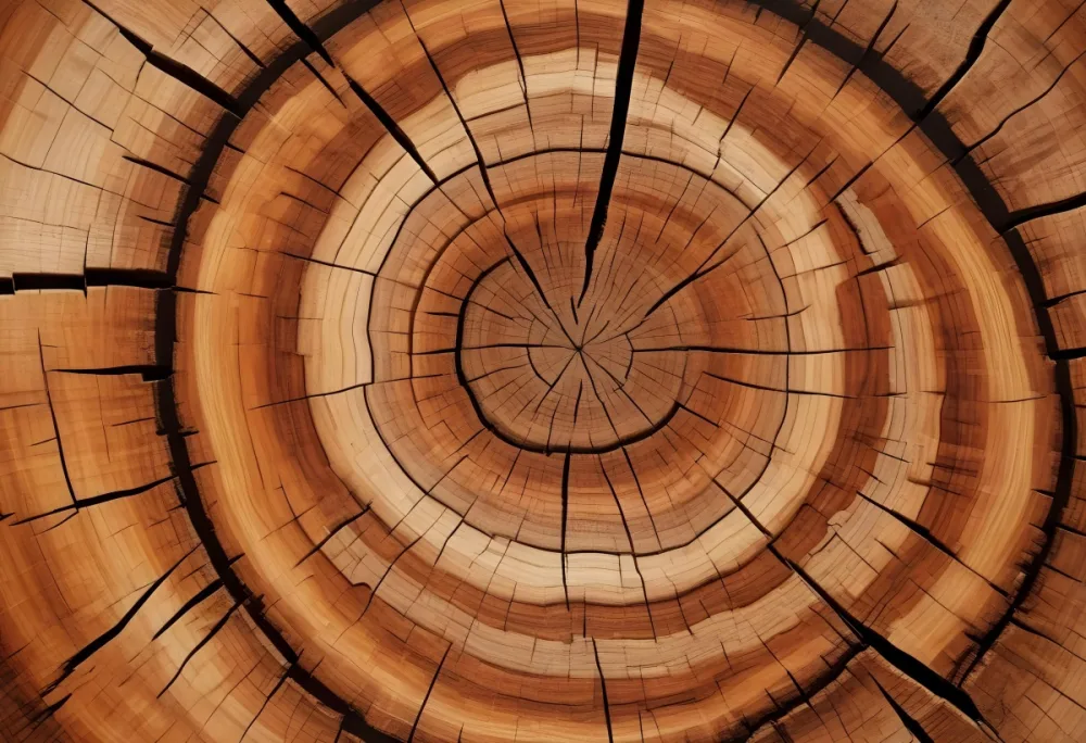 Oil Painting Close Up Of A Cross Section Of A Tree Trunk Showcasing Concentric Growth Rings In Various Shades Of Brown With Visible Patterns And Grain Patterns Creative Extremely Detailed Brush Stroke 8 Ce29