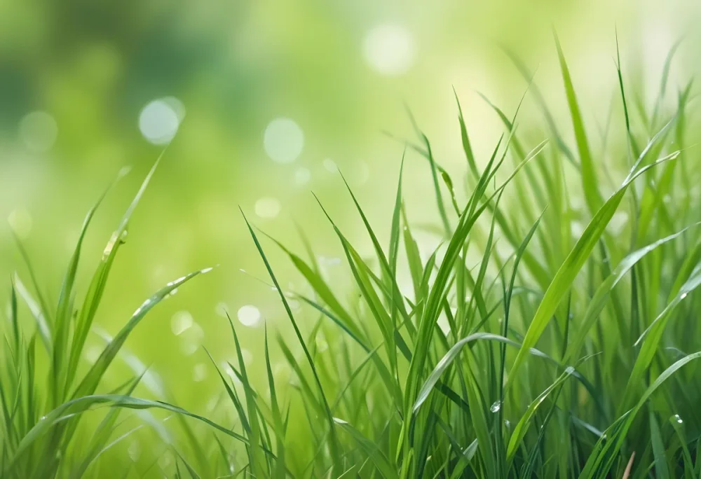 Oil Painting Close Up Of Vibrant Green Grass With Bokeh Effect Creating A Soft Dreamy Atmosphere Bright And Fresh Natural Light Blurred Background Creative Extremely Detailed Brush Stroke 40 Aa53