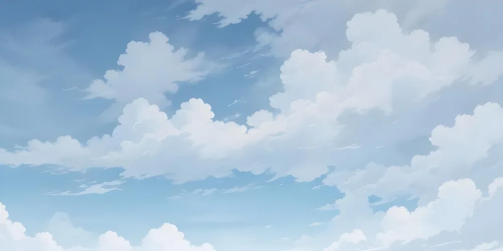 Oil Painting Cloudy Blue Sky With Wispy White Clouds Creative Extremely Detailed Brush Stroke 33 8072