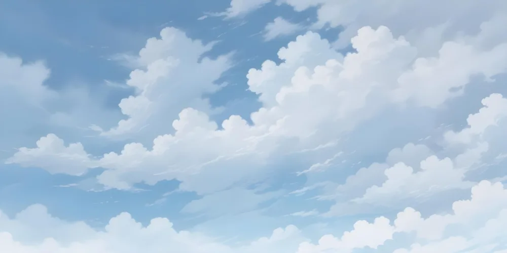 Oil Painting Cloudy Blue Sky With Wispy White Clouds Creative Extremely Detailed Brush Stroke 36 E574