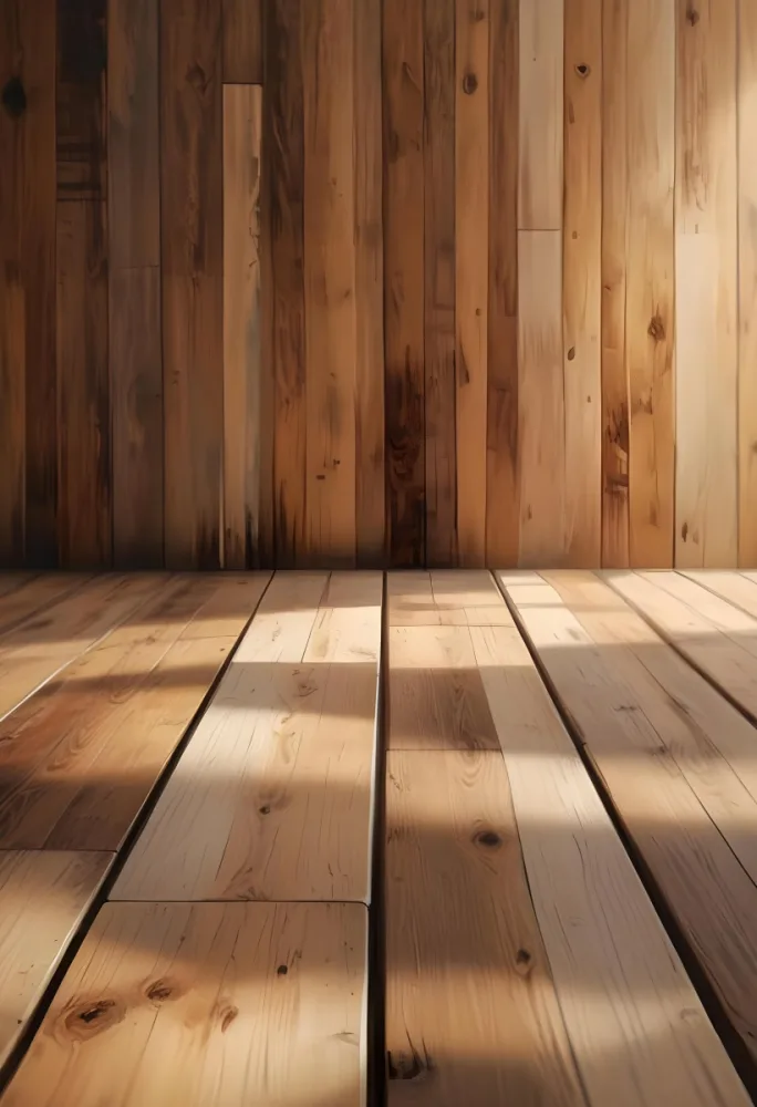 Oil Painting Wooden Floor With A Wooden Wall Background And Natural Lighting Creative Extremely Detailed Brush Stroke 1 D910