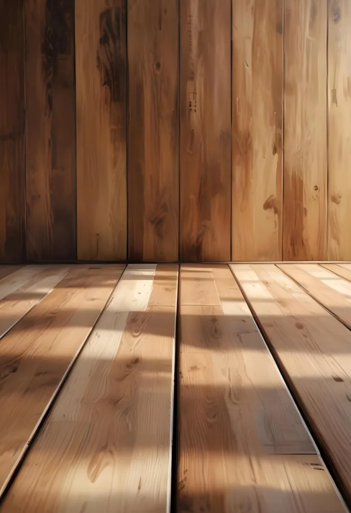 Oil Painting Wooden Floor With A Wooden Wall Background And Natural Lighting Creative Extremely Detailed Brush Stroke 3 C96a