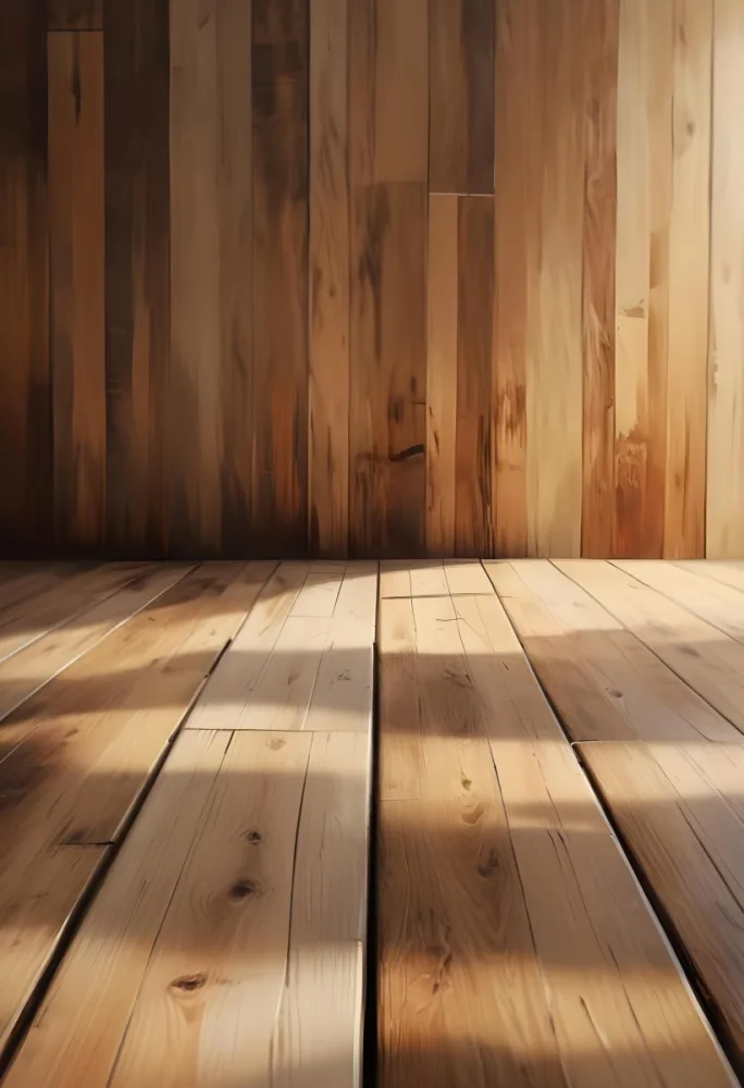 Oil Painting Wooden Floor With A Wooden Wall Background And Natural Lighting Creative Extremely Detailed Brush Stroke 7 6dbb