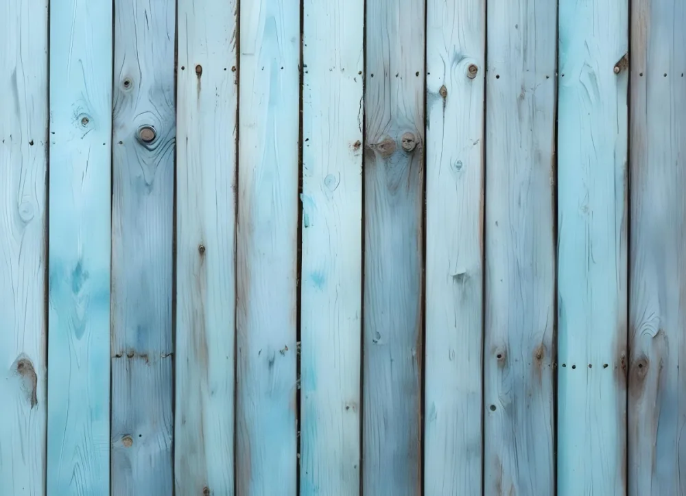 Old Wooden Fence With Blue Paint Vertical Planks Weathered Texture Rustic Background 5 2e8e