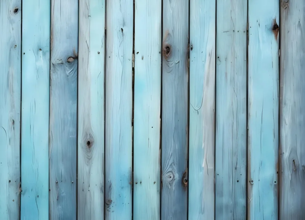Old Wooden Fence With Blue Paint Vertical Planks Weathered Texture Rustic Background 7 7b0e