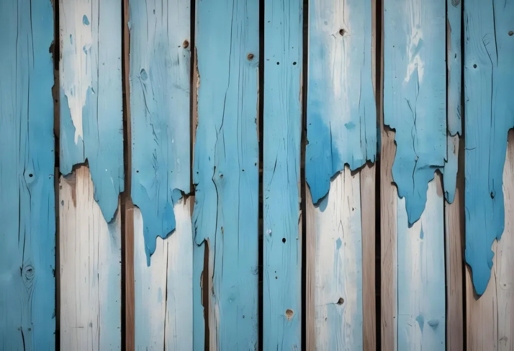 Old Wooden Planks With Peeling Blue Paint Weathered Texture Rustic Surface Aged Wood Close Up Shot Natural Light Vintage Background 10 A15a