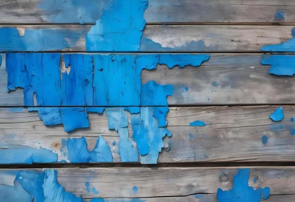Old Wooden Planks With Peeling Blue Paint Weathered Texture Rustic Surface Aged Wood Close Up Shot Natural Light Vintage Background 15 74a8