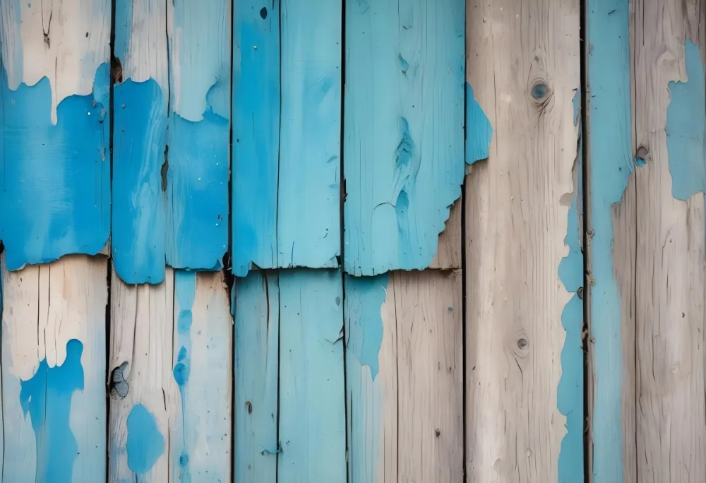 Old Wooden Planks With Peeling Blue Paint Weathered Texture Rustic Surface Aged Wood Close Up Shot Natural Light Vintage Background 2 6b6e