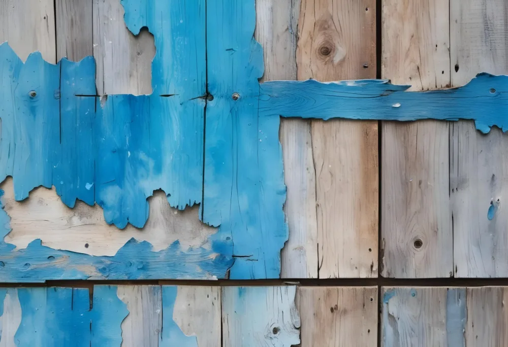 Old Wooden Planks With Peeling Blue Paint Weathered Texture Rustic Surface Aged Wood Close Up Shot Natural Light Vintage Background 20 F888