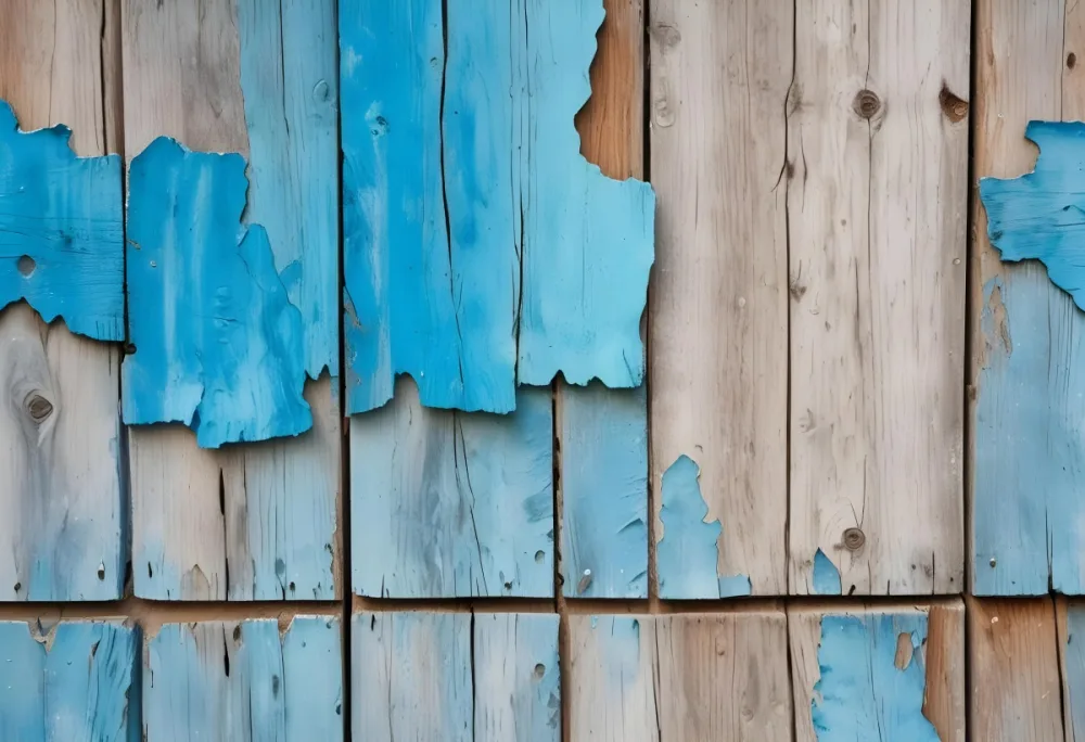 Old Wooden Planks With Peeling Blue Paint Weathered Texture Rustic Surface Aged Wood Close Up Shot Natural Light Vintage Background 8 3c8a
