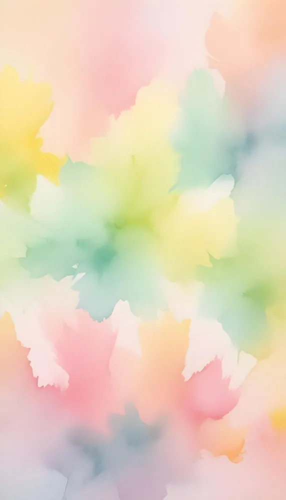 Pastel Watercolor Background With Yellow Pink And Green Hues Blending Together In A Soft Dreamy Texture Creating A Gentle And Calming Effect 8 9df0