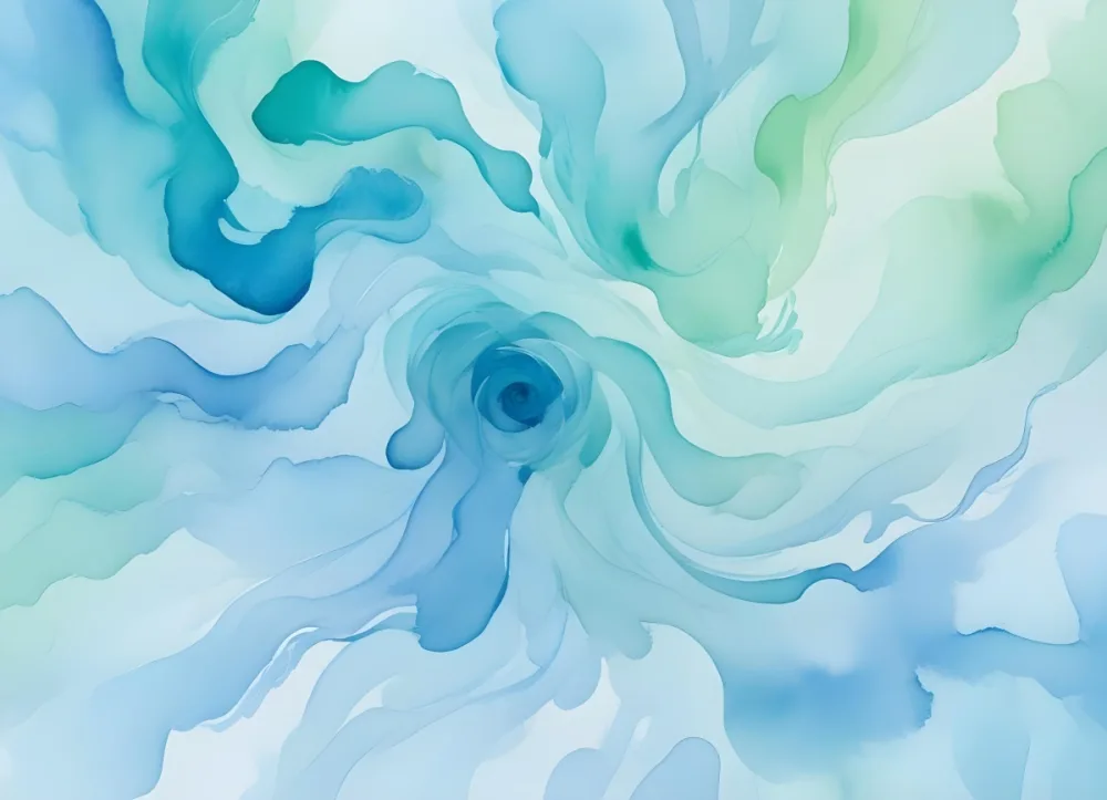 Soft Abstract Watercolor Background With Swirling Shades Of Blue And Green 21 33ed