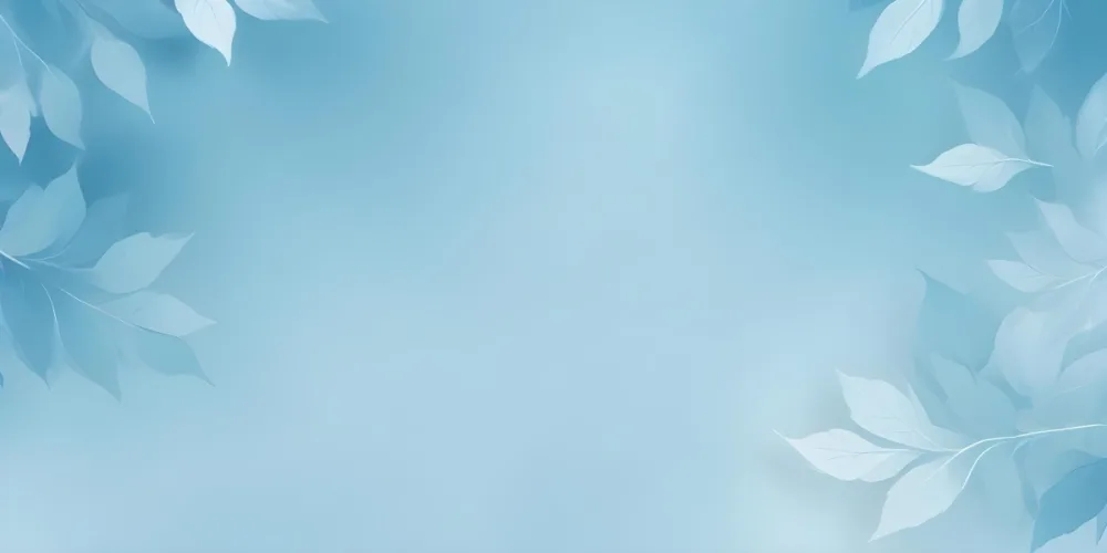 Soft Blue And White Abstract Background With Blurred Leaf Shapes 17 Ae1a
