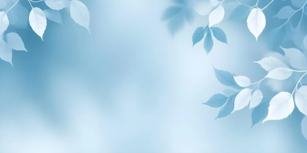 Soft Blue And White Abstract Background With Blurred Leaf Shapes 18 B6c7