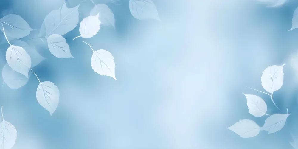 Soft Blue And White Abstract Background With Blurred Leaf Shapes 2 2896