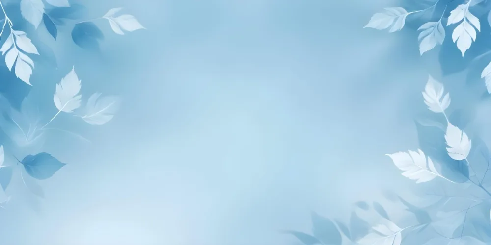 Soft Blue And White Abstract Background With Blurred Leaf Shapes 21 28a3
