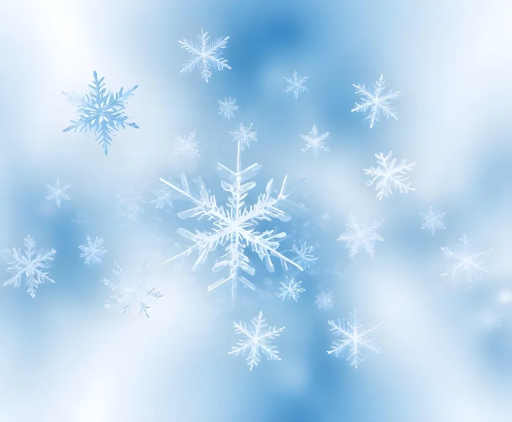 Soft Blue And White Abstract Background With Blurred Snowflake Shapes 10 Feef
