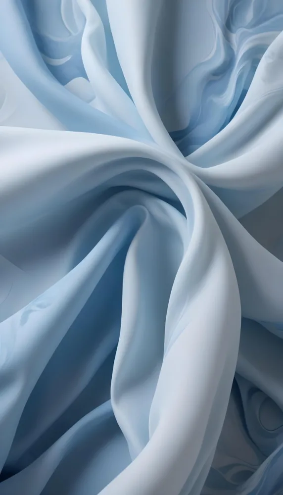 Soft Flowing Blue Fabric With Abstract Swirling Patterns 4 63f6