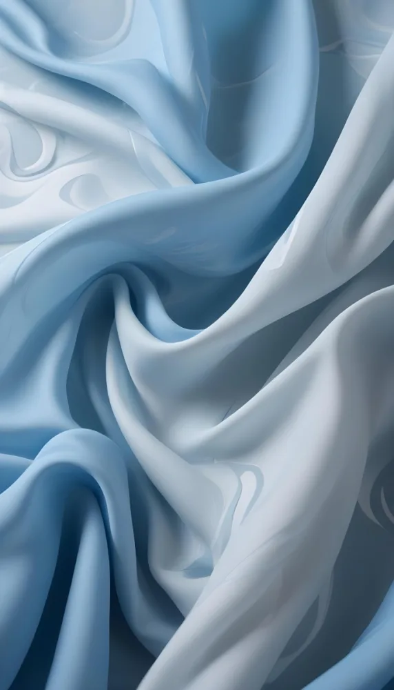 Soft Flowing Blue Fabric With Abstract Swirling Patterns 8 33b6