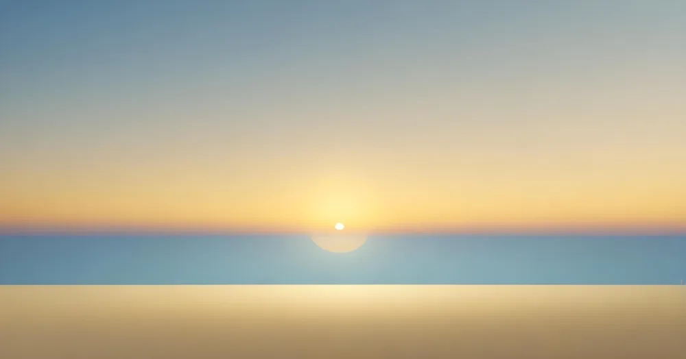 Soft Gradient Background With Blue Sky Transitioning To A Warm Yellow Horizon 11 111b