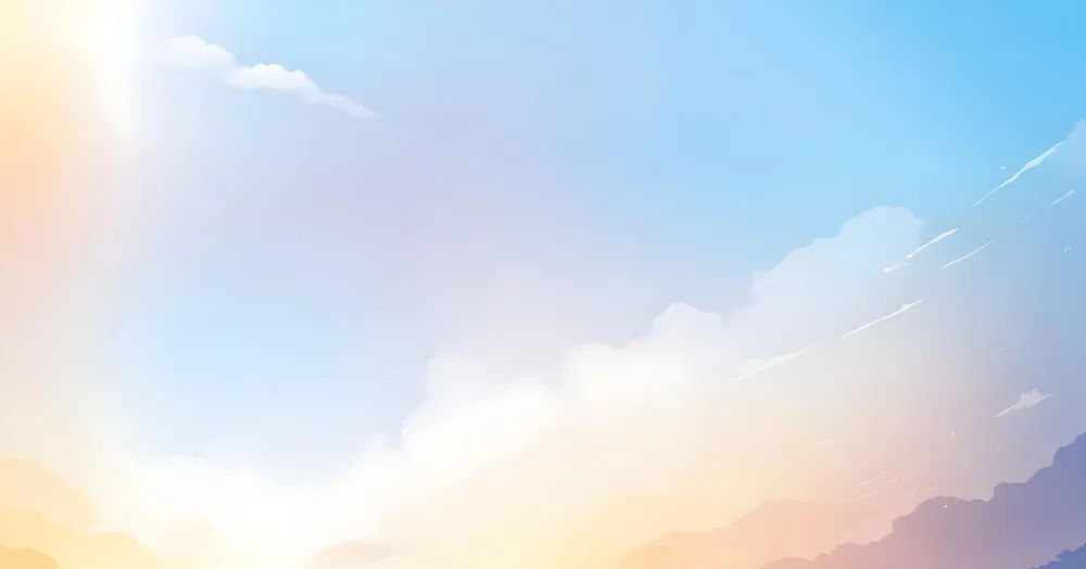 Soft Gradient Background With Blue Sky Transitioning To A Warm Yellow Horizon 47 051b