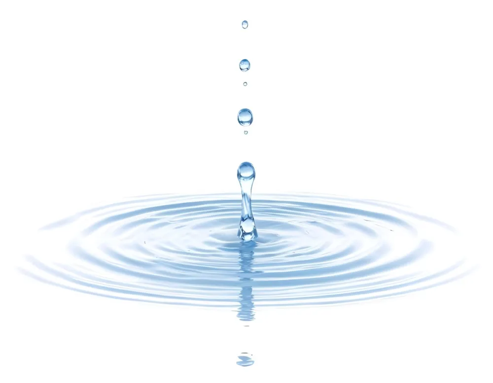 Water Drops Falling Into A Pool Of Water Creating Ripples Isolated On A White Background Clean And Minimalist High Resolution 14 F206