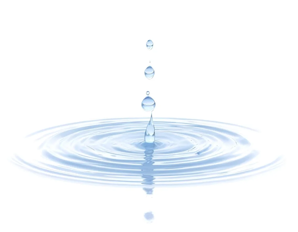 Water Drops Falling Into A Pool Of Water Creating Ripples Isolated On A White Background Clean And Minimalist High Resolution 21 60cd