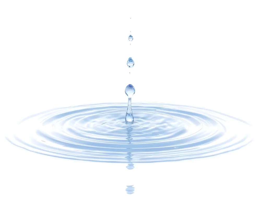 Water Drops Falling Into A Pool Of Water Creating Ripples Isolated On A White Background Clean And Minimalist High Resolution 22 4d32