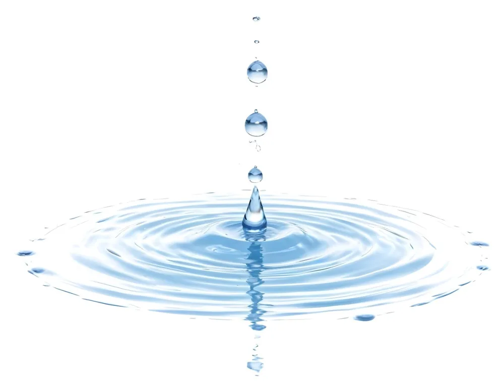 Water Drops Falling Into A Pool Of Water Creating Ripples Isolated On A White Background Clean And Minimalist High Resolution 25 53e1