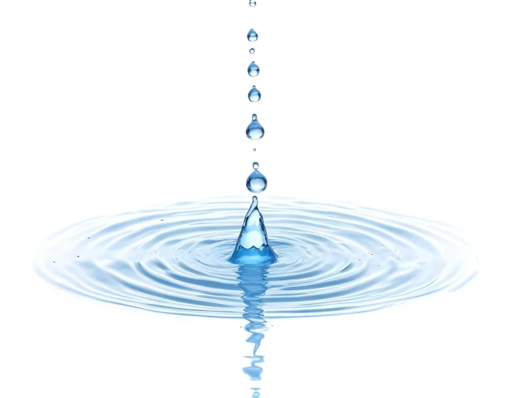 Water Drops Falling Into A Pool Of Water Creating Ripples Isolated On A White Background Clean And Minimalist High Resolution 9 A8ac