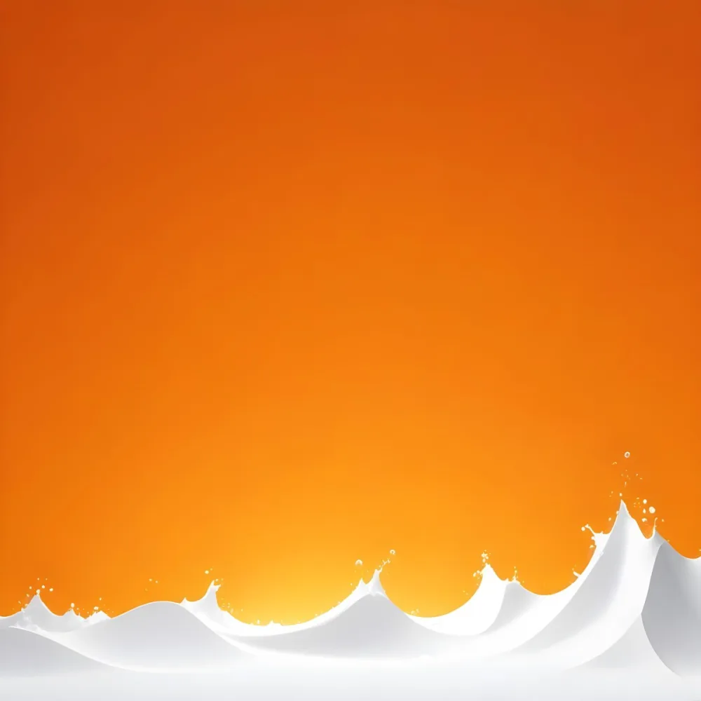 Watercolor Painting An Orange Background With White Rays Emanating From The Bottom Left Corner A White Wave At The Bottom Creative Detailed Brush Stroke Minimal Spalsh 31 8676