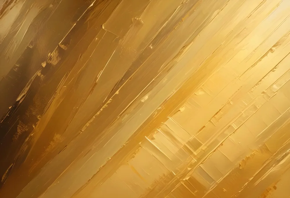 Watercolor Painting Golden Metallic Surface With Diagonal Lines And Reflections Creative Detailed Brush Stroke Minimal Spalsh 95 Bb13