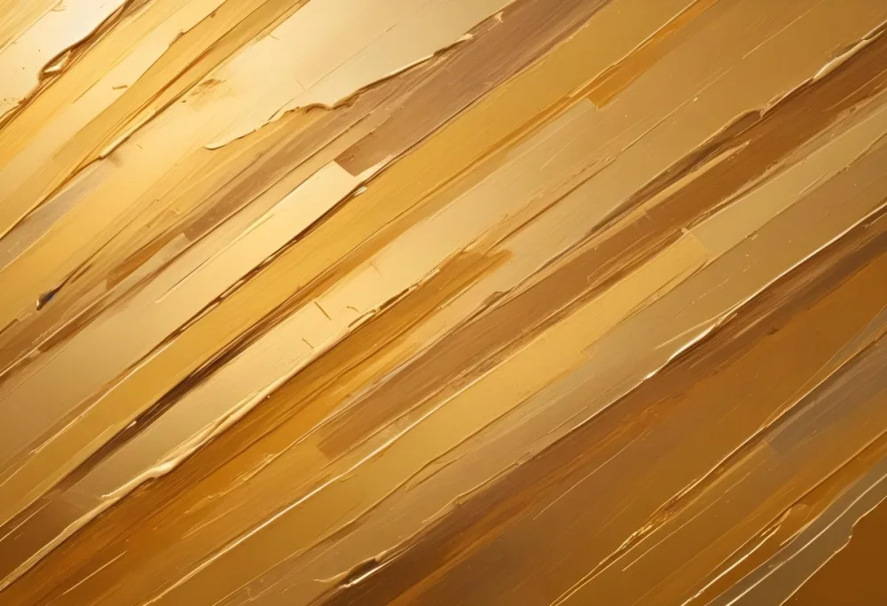 Watercolor Painting Golden Metallic Surface With Diagonal Lines And Reflections Creative Detailed Brush Stroke Minimal Spalsh 97 987b