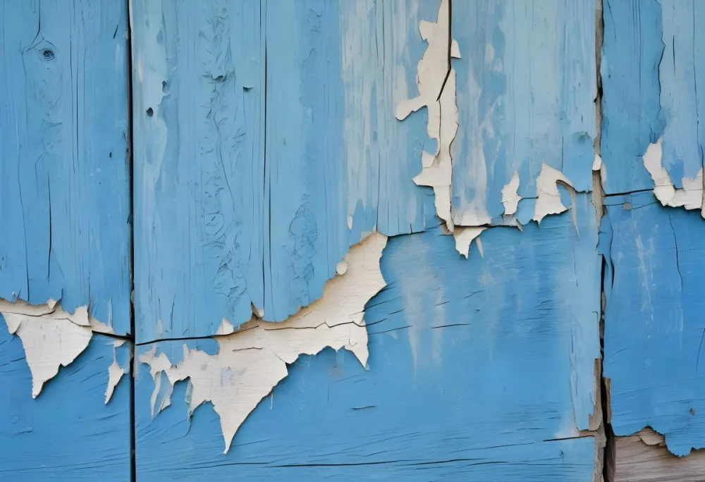 Weathered Blue Wooden Surface With Cracked And Peeling Paint Creating An Abstract Textured Background 2 2853