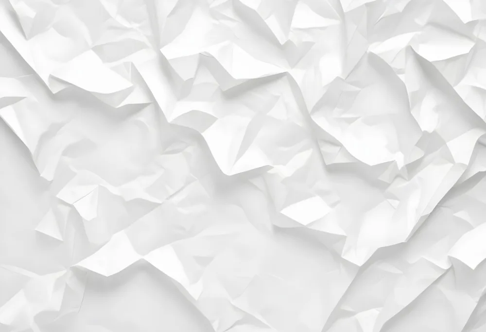 White Crumpled Paper Texture With Visible Folds And Creases Creating A Textured Background 13 Caf3