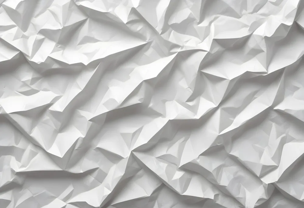 White Crumpled Paper Texture With Visible Folds And Creases Creating A Textured Background 19 F9a1