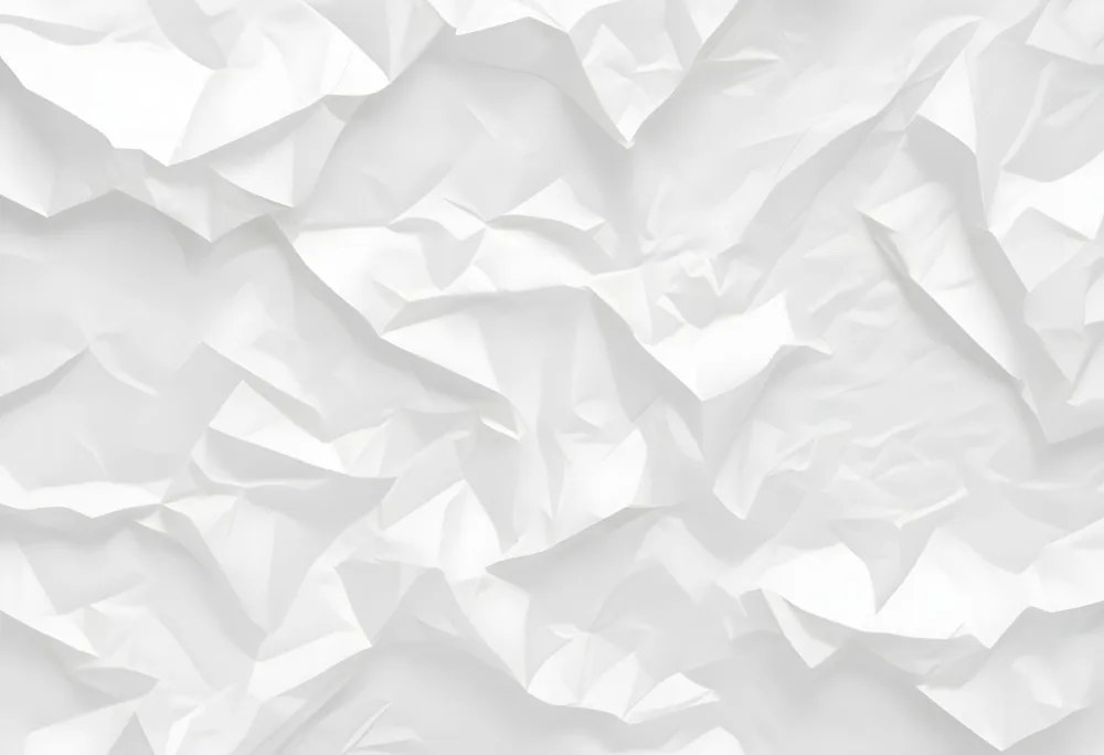 White Crumpled Paper Texture With Visible Folds And Creases Creating A Textured Background 22 8487