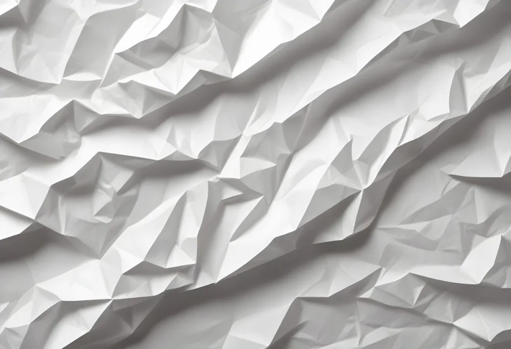 White Crumpled Paper Texture With Visible Folds And Creases Creating A Textured Background 23 F31a