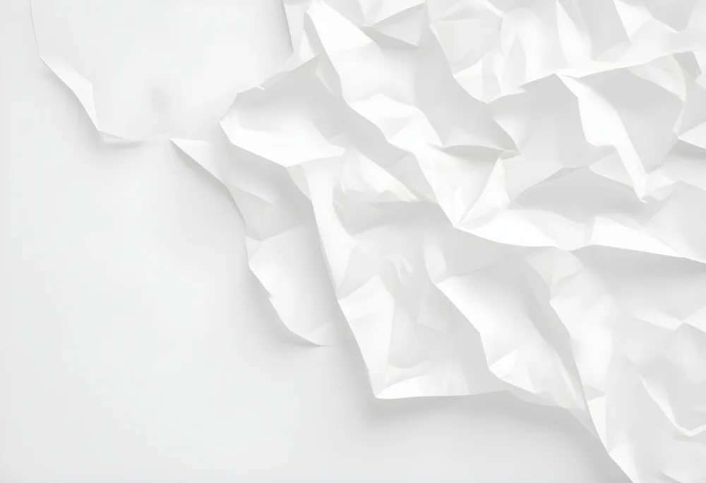 White Crumpled Paper Texture With Visible Folds And Creases Creating A Textured Background 40 46be