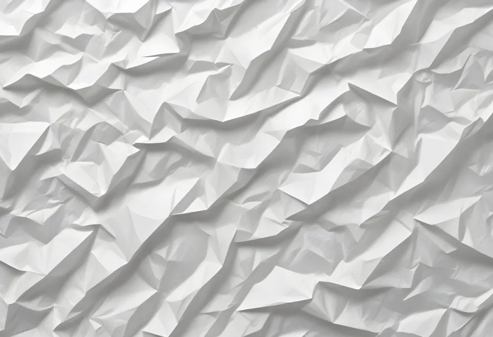 White Crumpled Paper Texture With Visible Folds And Creases Creating A Textured Background 41 3a95
