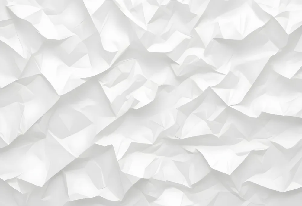 White Crumpled Paper Texture With Visible Folds And Creases Creating A Textured Background 5 2642