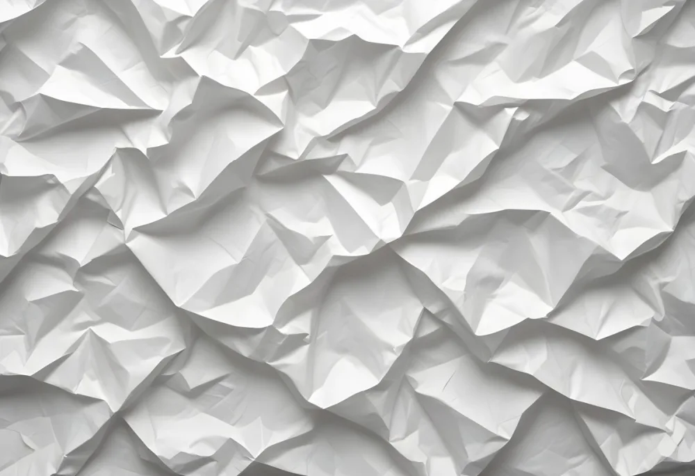 White Crumpled Paper Texture With Visible Folds And Creases Creating A Textured Background 6 69ee