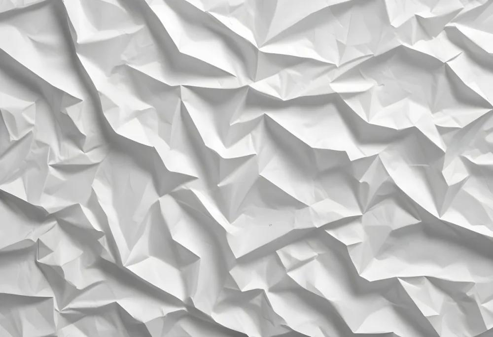 White Crumpled Paper Texture With Visible Folds And Creases Creating A Textured Background 8 3cc9