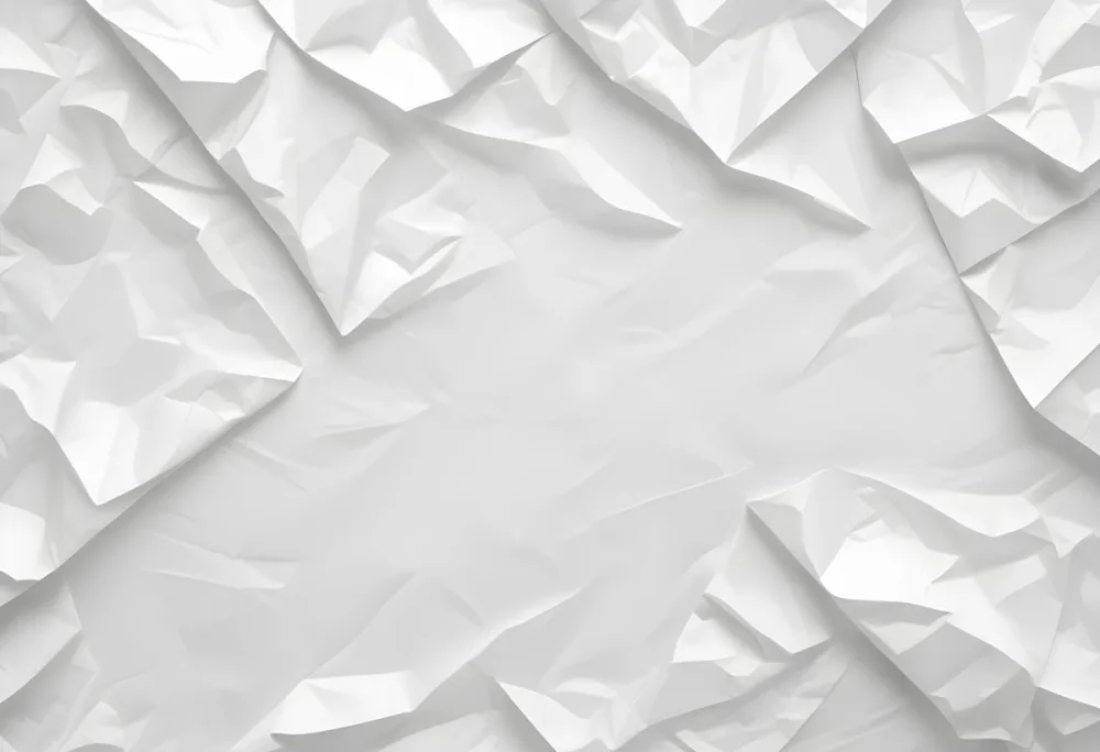 White Crumpled Paper Texture With Visible Folds And Creases Creating A Textured Background 9 B8b6