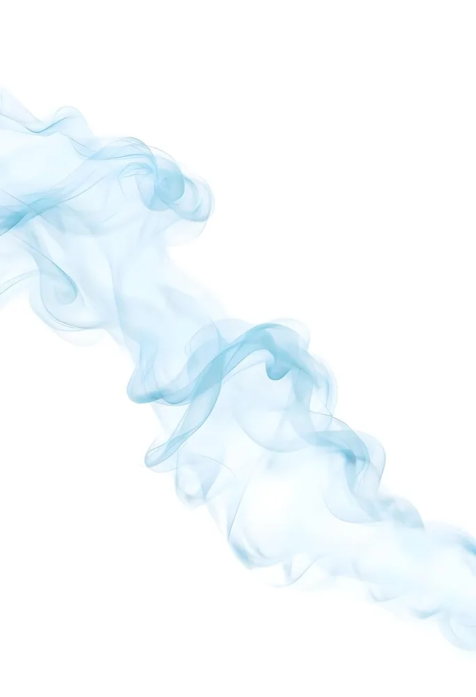 Wispy Blue Smoke Against A White Background 1 13be